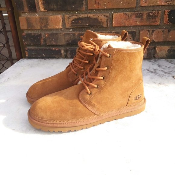 Men's UGG Harkley Brown Boots New - Picture 5 of 11